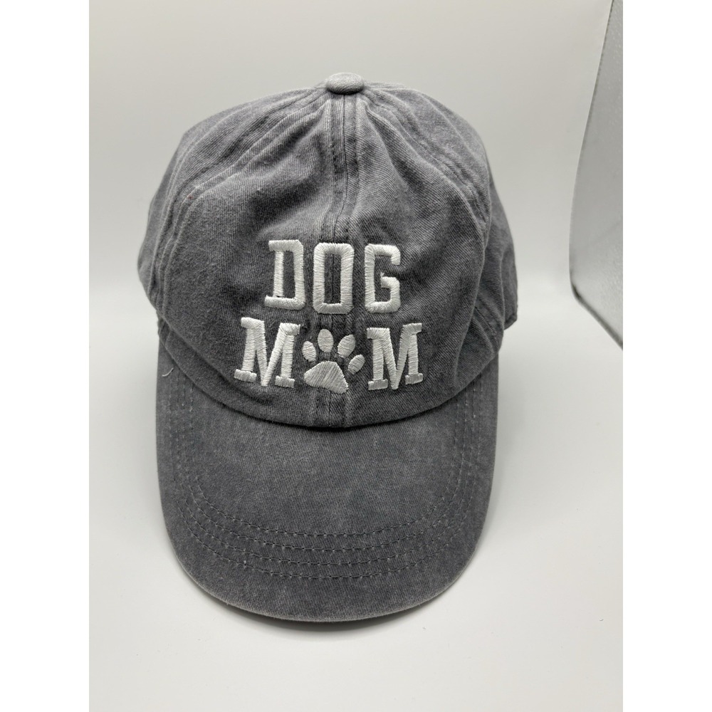 Gray Dog Mom Baseball Hat Cap Strap Back Paw Print GWCAP 18670